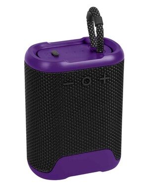 Portable Bluetooth Speaker in Purple and Black - Compact Wireless Audio